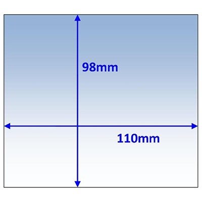 WELDCLASS LENS - CLEAR 110X98MM SUIT WELDGUARD ETC